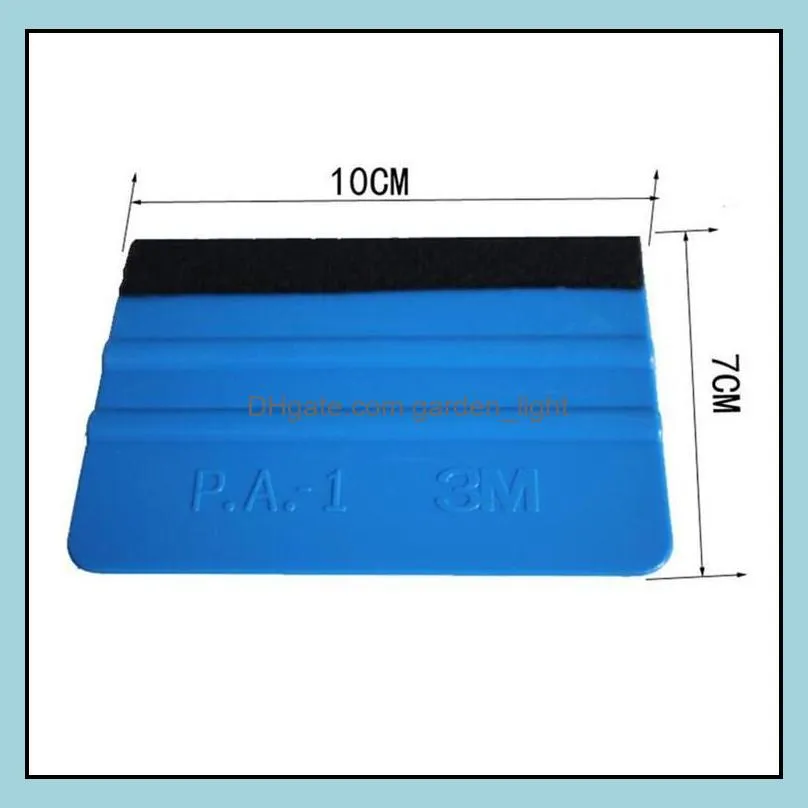 car vinyl film wrapping tools  squeegee packing with felt soft fabric wall paper scraper mobile screen protector install tool edge tint decal