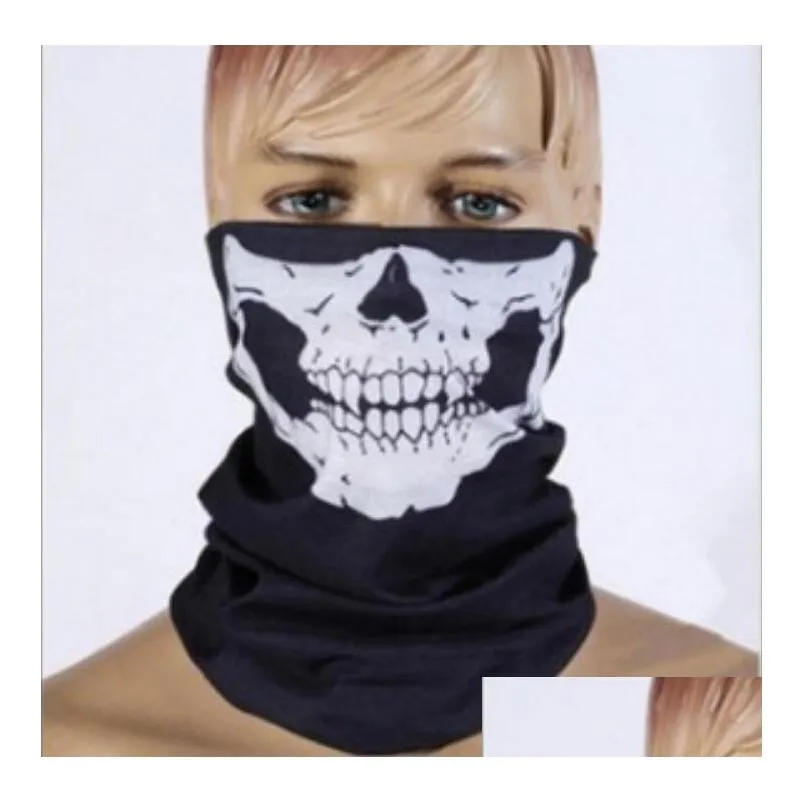 quality new skull face mask outdoor sports ski bike motorcycle scarves bandana neck snood halloween party cosplay full face masks