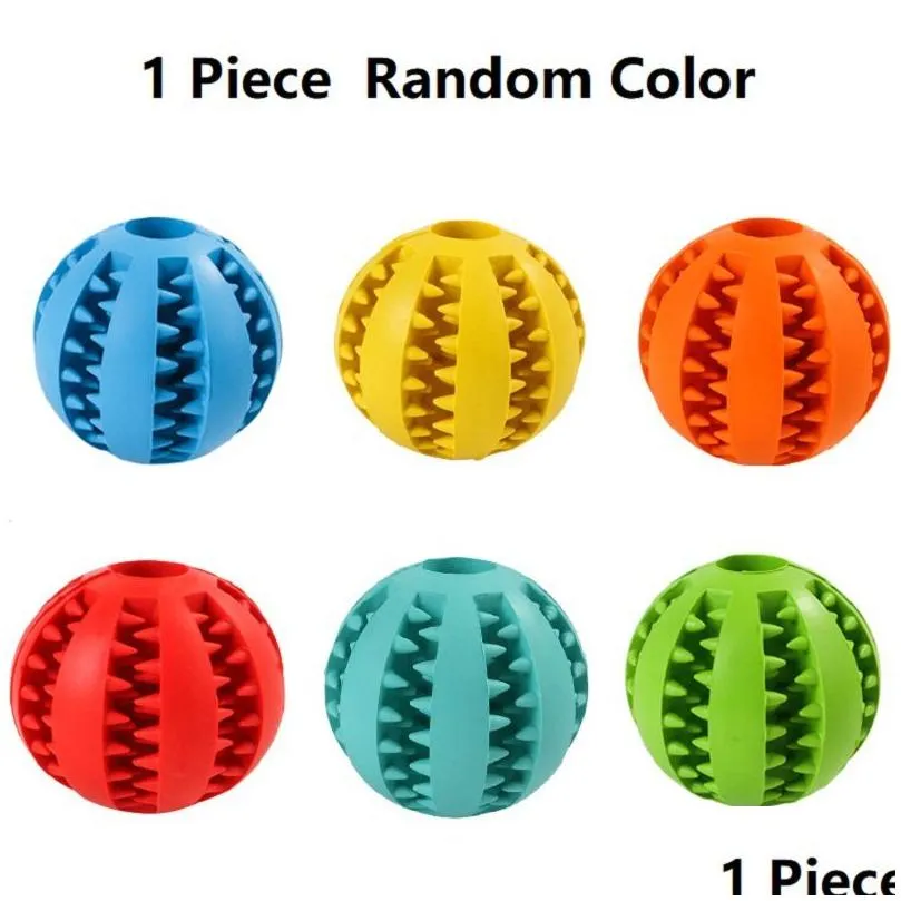 pet dog toy interactive rubber balls for small large dogs puppy cat chewing toys pet tooth cleaning indestructible food ball 112