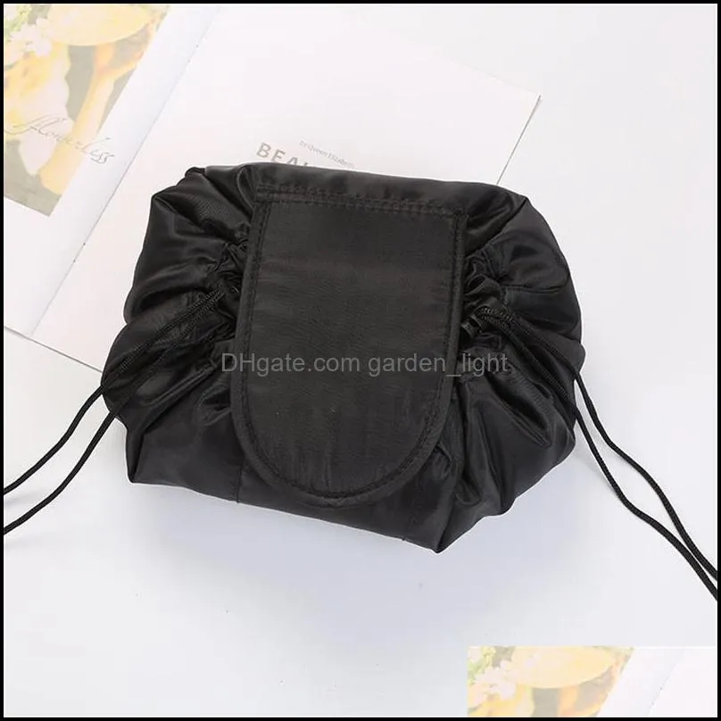 women drawstring travel cosmetic bag makeup bag organizer make cosmetic bag case storage pouch toiletry beauty kit box