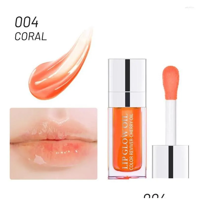 lip gloss 6ml crystal jelly moisturizing glow oil kit cherry plumping sexy plump tinted plumper makeup