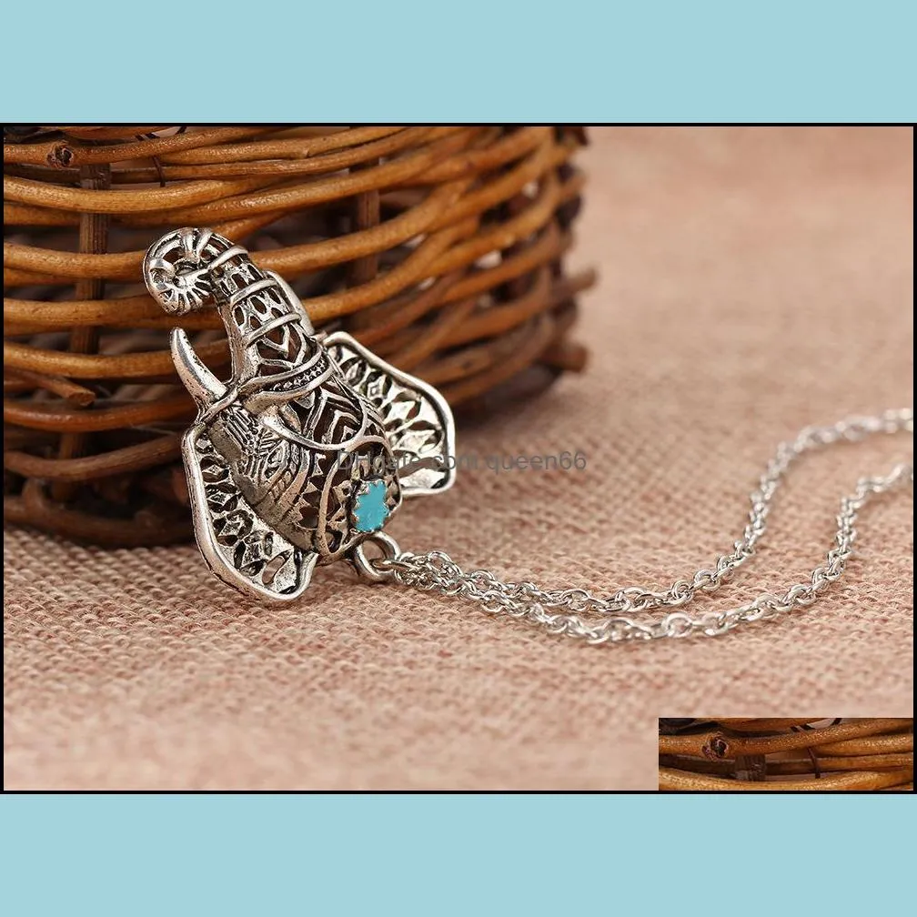 necklaces pendants for women turquoise elephant charm pendant chain choker jewelry chain pendant necklace