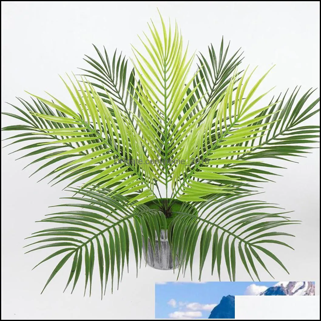 artificial fern plants plastic tropical palm tree leaves branch home garden decoration p ography wedding decor leaves