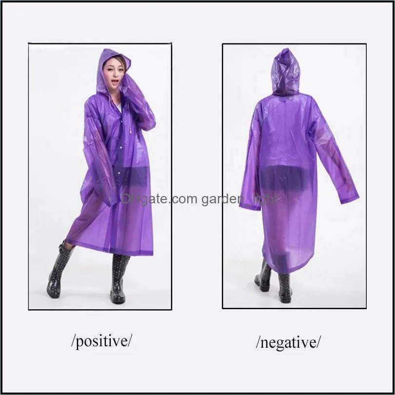 adult raincoat thickened and increased outdoor hiking nondisposable peva beam mouth protective raincoat factory direct sales