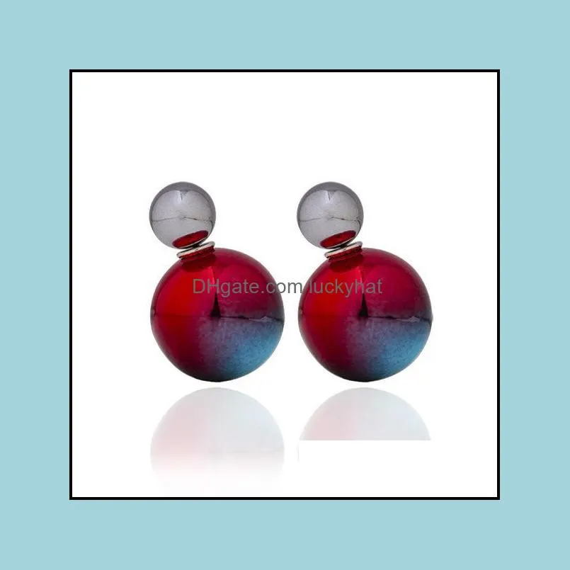 stud earrings color round ball earring earrings big acrylic earrings