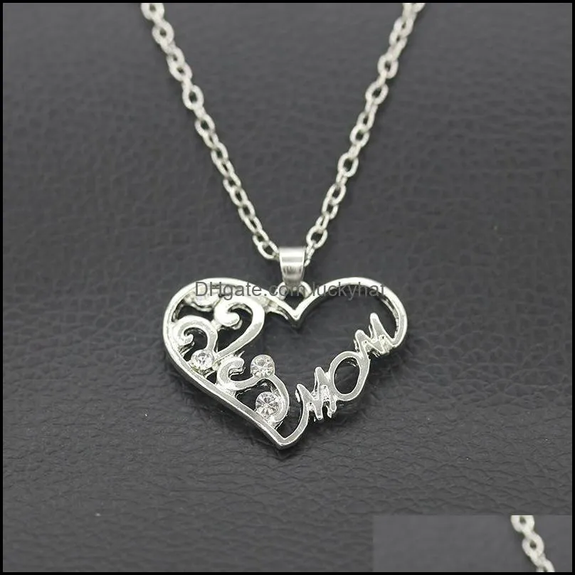chain necklace wholesale necklace mom word necklace romantic birthday cheap women jewelry pendants necklaces