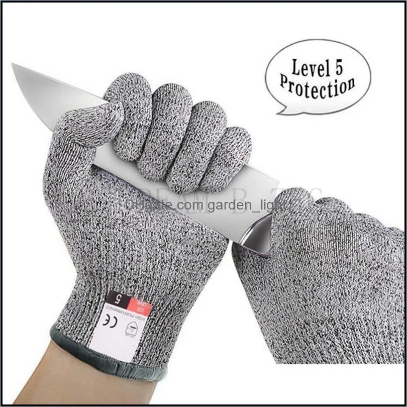 safety anti cut resistant gloves cut proof stab resistant metal mesh butcher gloves level 5 protection glove kitchen tools