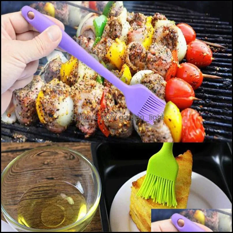 silicone baking brush bread chef pastry oil butter paint brush barbecue brushes silicone baking bbq tool kitchen accessories