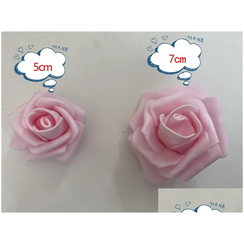 simulation flowers led foam simulation rose lights string pink and white roses solar battery models wedding birthday valentines day