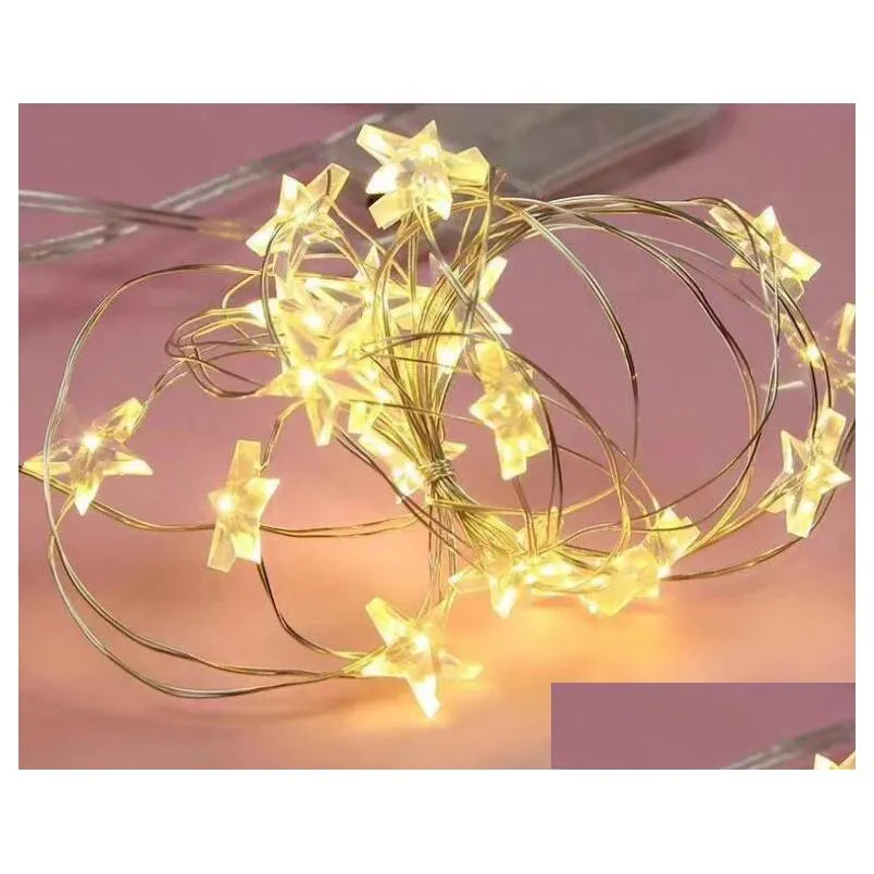 remark color you want rgb colors garden decorations led strings 1m 2m  copper silver wire lights battery fairy light for holiday home party wedding