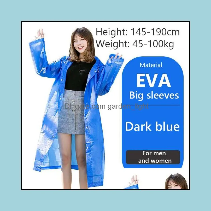 adult raincoat thickened and increased outdoor hiking nondisposable peva beam mouth protective raincoat factory direct sales