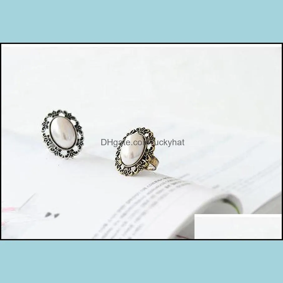 wedding rings vintage retro carved adjustable rings gemstone rings