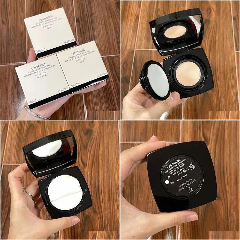 top les beiges foundation cushion cream healhy glow gel touch foundation 11g color n10/n20/n12