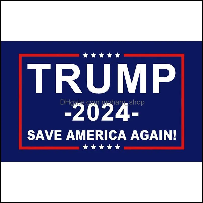 2024 trump flag u.s. general election banner 2 copper grommets save america again flags polyester outdoor indoor decoration 90x150cm/59x35inch