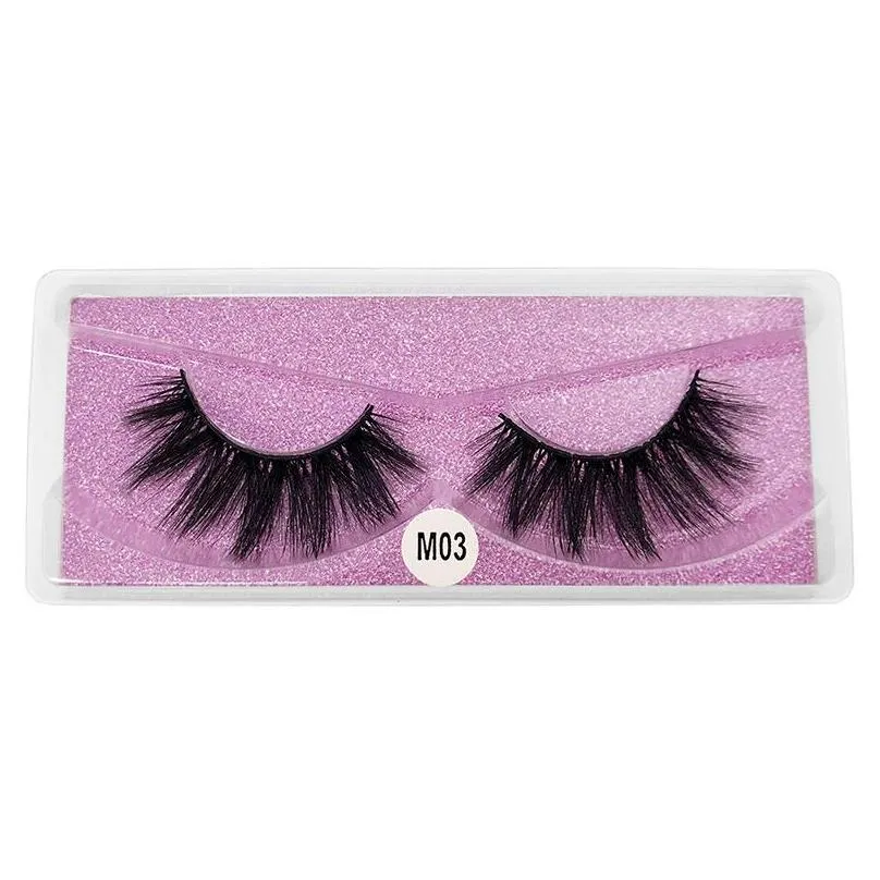 eyelash lash eyelashes lashes 100 pairs a lot color bottom card 3d mink natural long fake lash hand made makeup faux cils