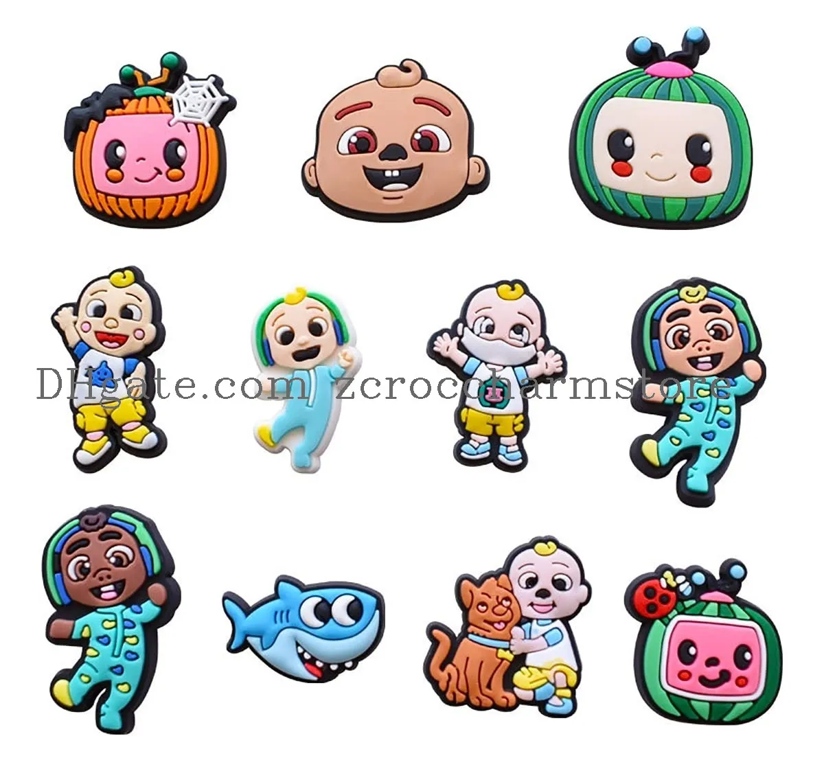 anime cartoon character shoe charms decoration accessories for bracelet wristband clog