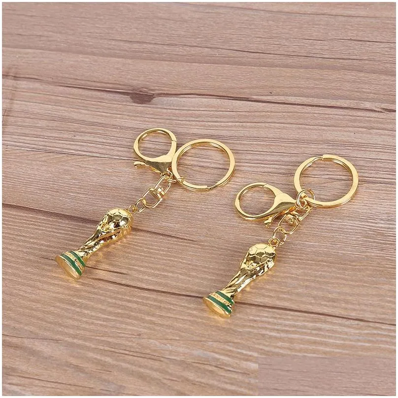 world cup party hercules cup gift keychain resin alloy creative football chain pendant trophy souvenir