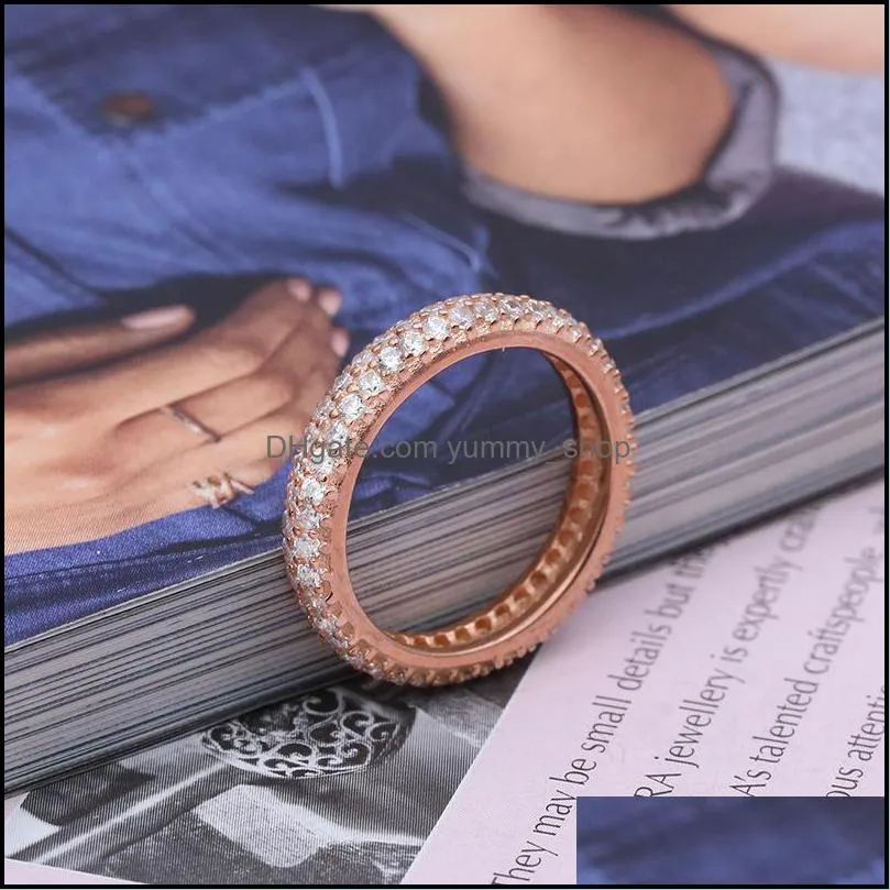 925 sterling silver pan ring rose gold source of inspiration with crystal cz pan ring for women wedding party fashion jewelry1 751 q2