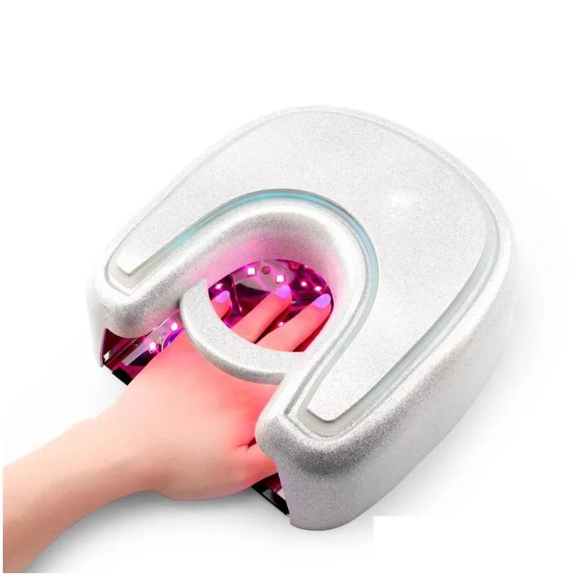 nail dryers masilver cordless wireless rechargeable 48w red light led uv professional manicure electric lamp prud22