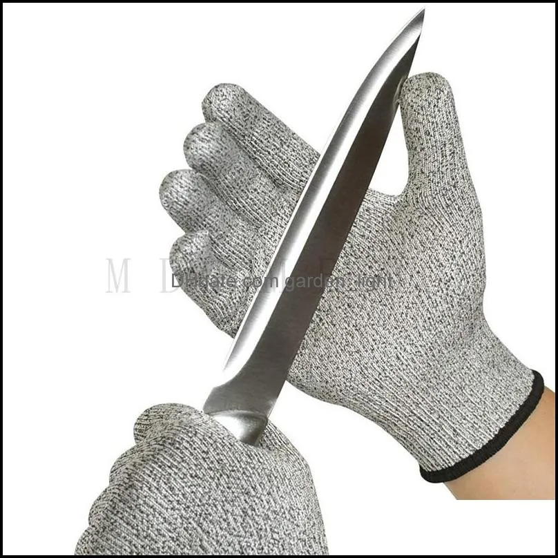 safety anti cut resistant gloves cut proof stab resistant metal mesh butcher gloves level 5 protection glove kitchen tools