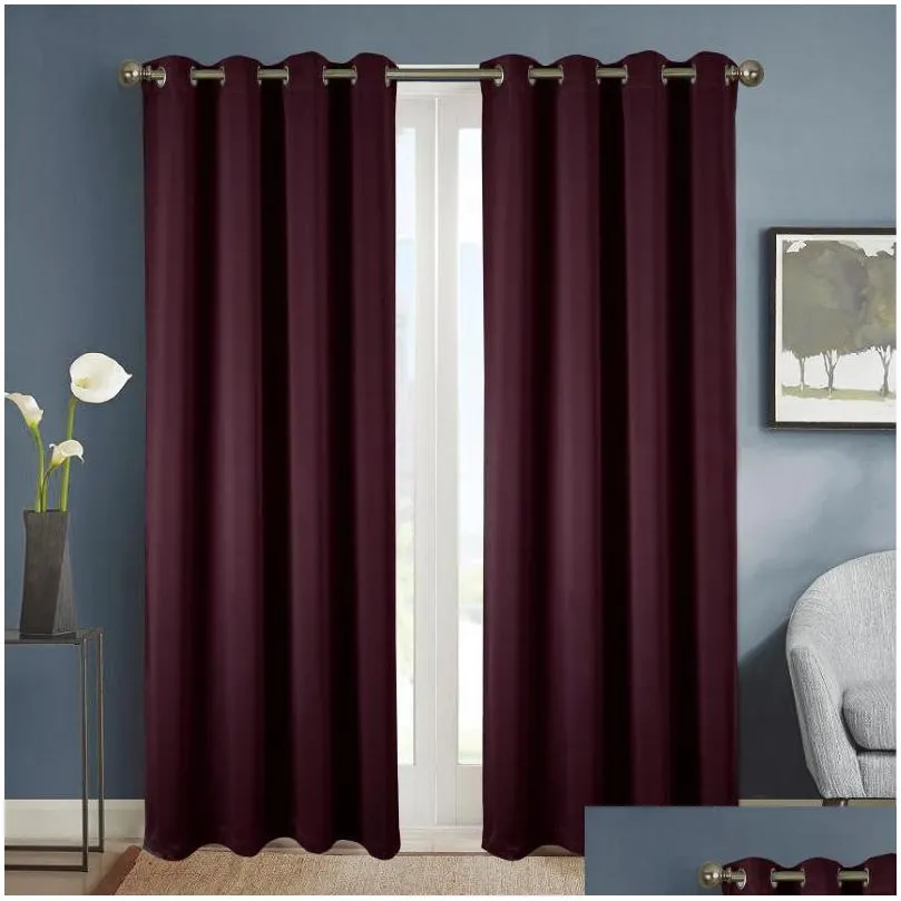 curtain drapes modern blackout curtains window for living room bedroom high shading thick blinds door black out custom