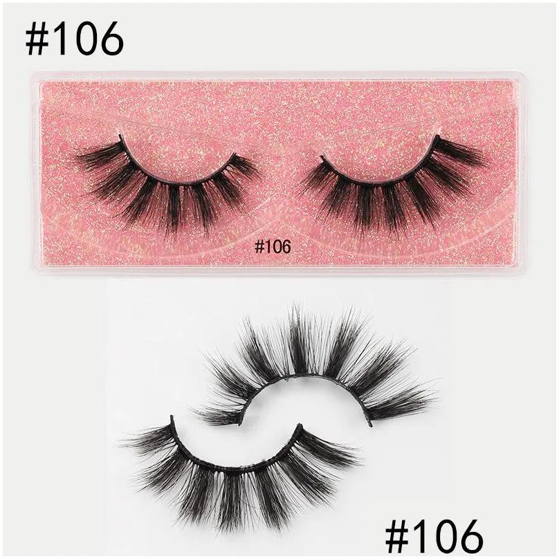 makeup eyelashes lashes eyelash lash pestanas 10 styles for options box packing with color card handmade thick long