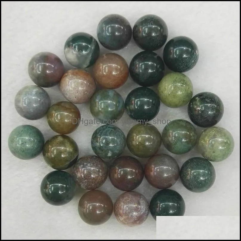 10mm natural stone loose beads lapis lazuli rose quartz turquoise opal agate 7chakra diy nonporous round ball beads