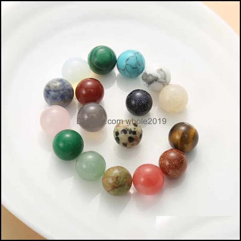 10mm stone natural crystal stone mascot massage accessory minerale gems ornament reiki home decoration diy jewelry making wholesale