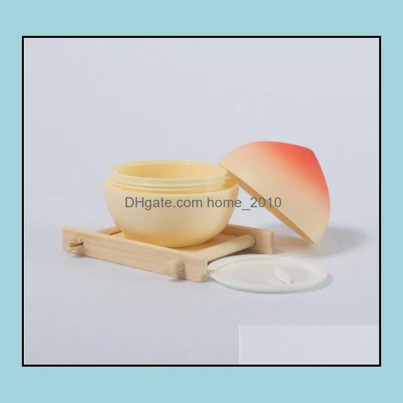 30g cream jar empty plastic packaging box cosmetic container fruit shape cosmetc cream container with lid sn384