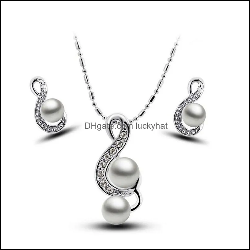 pearl jewelry set natural  water earrings for wedding party gift women wedding jewelry set beautiful jewelry set