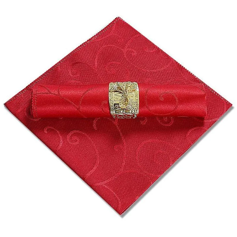 table napkin 25pcs/lot 48cm square fabric pocket handkerchief cloth for wedding decoration event party el home supplies