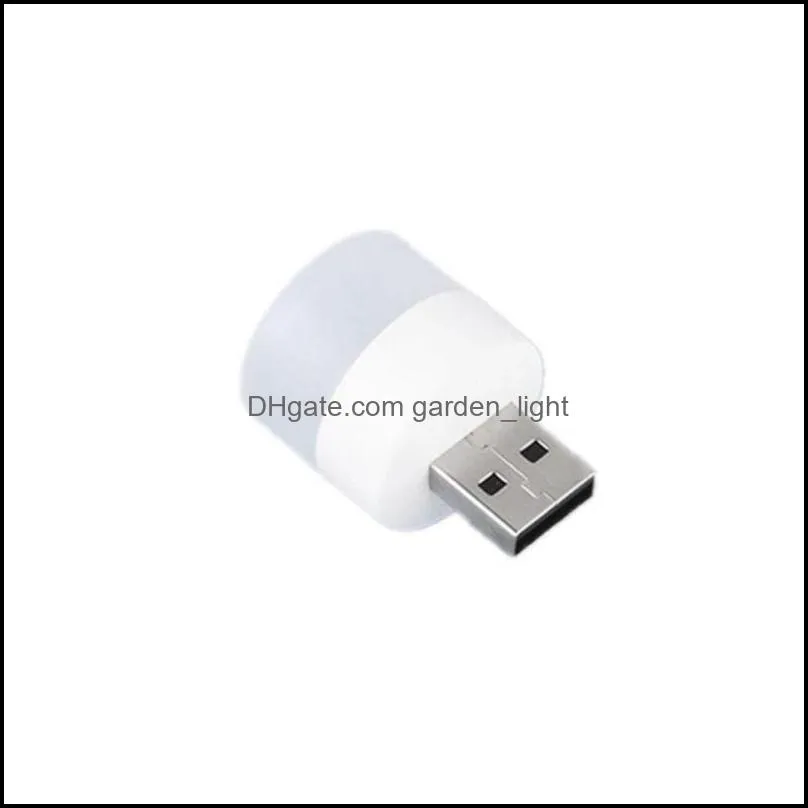 usb plug lamp computer mobile power charging book lamps led eye protection reading light small round night