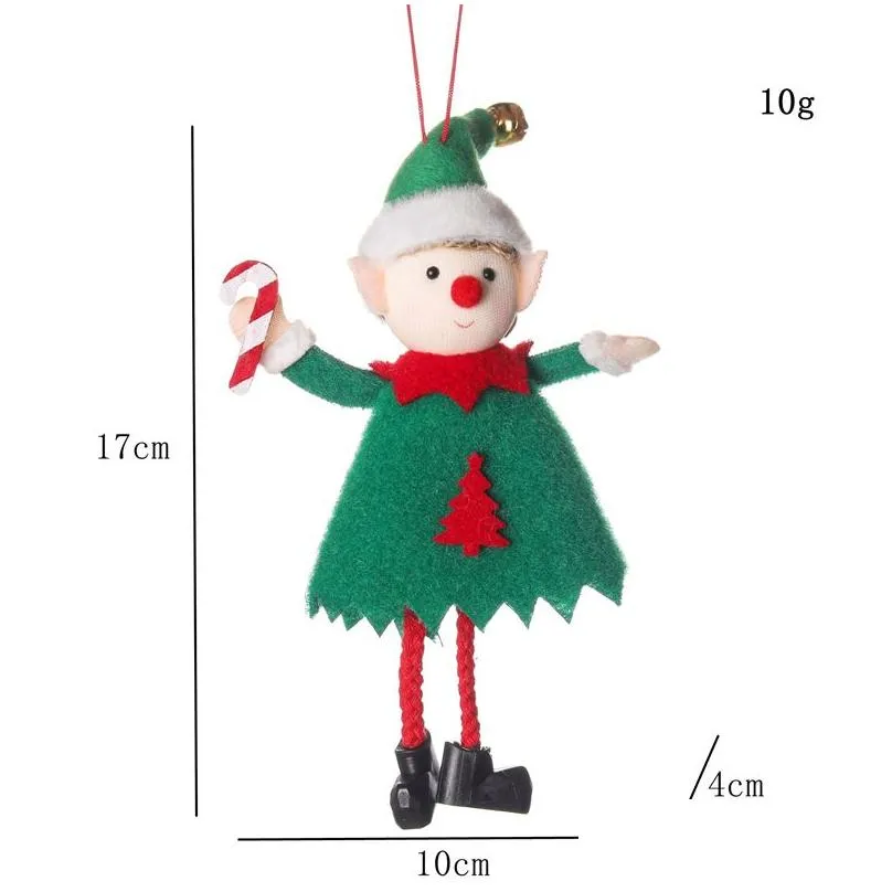 2023 new crossborder christmas cute fairy doll christmas tree decoration pendant accessories