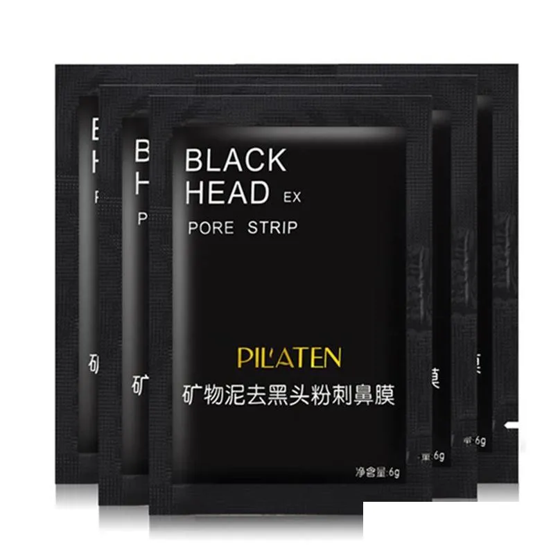 pilaten facial minerals conk nose blackhead remover mask facial mask nose blackhead cleaner 6g/pcs shipping