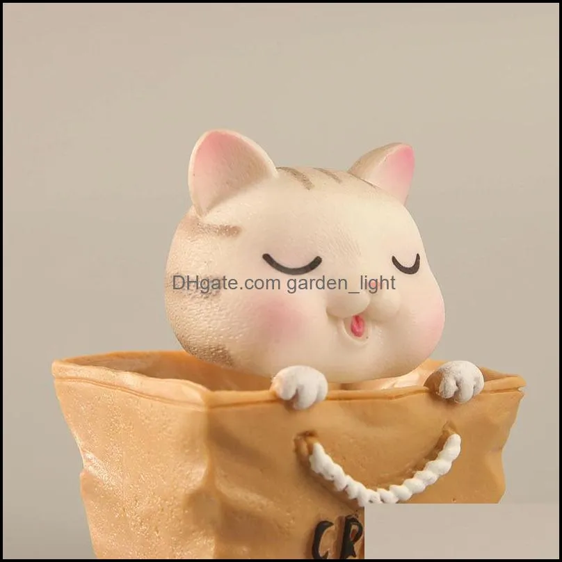 4 shaking head cat hand model cartoon cute bag kitten doll toy car car ornaments