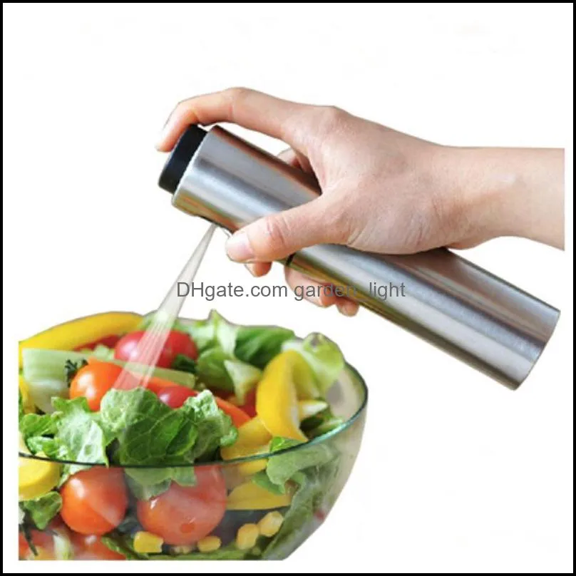 stainless steel olive pump spray bottle oil sprayer oiler pot bbq barbecue cooking tool can pot cookware kitchen tool