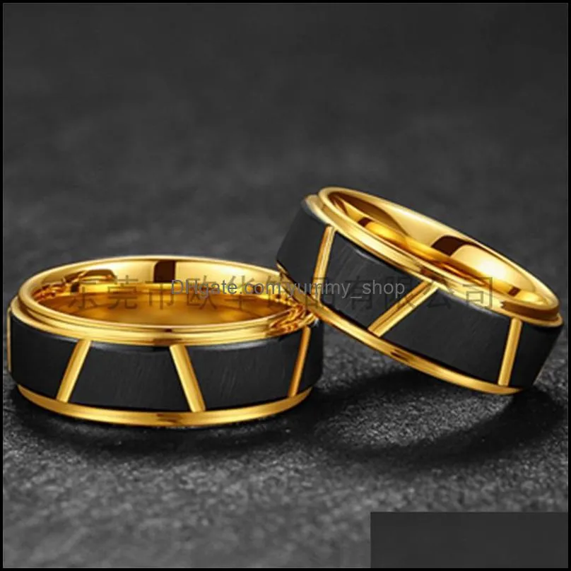 korean hot tungsten gold ring for men 815 r2