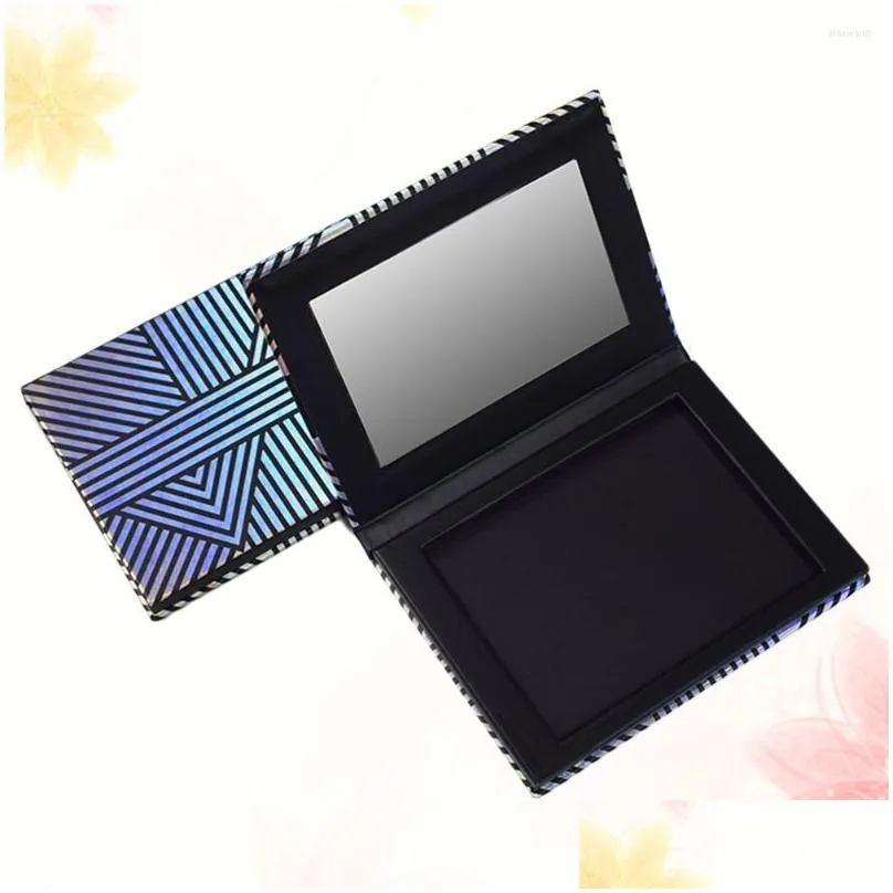 makeup eyeshadow emptywith mirror holder container eye panscaseorganizer