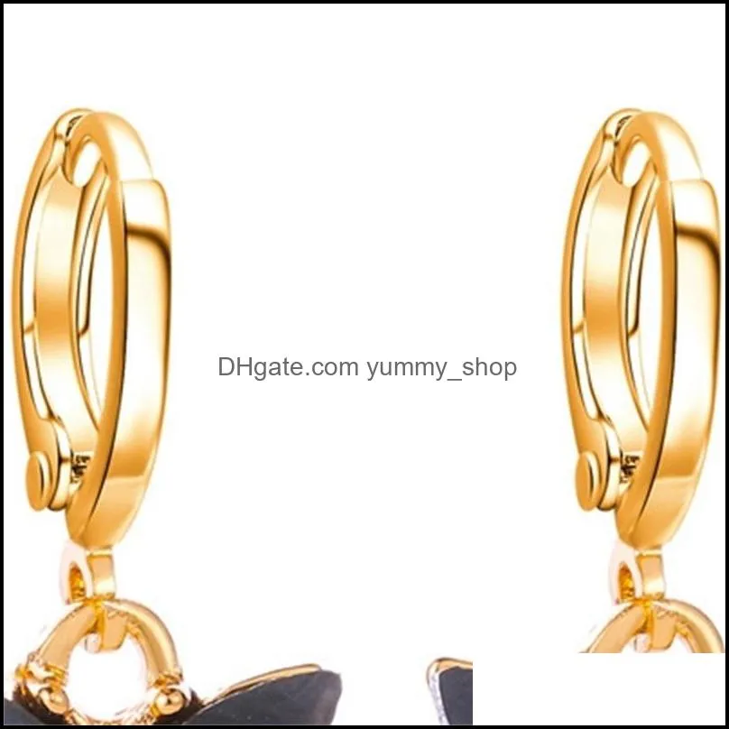 chic fashion butterfly small gold hoop earrings for women 2020 colorful acrylic boho de mujer earings hoops ear rings jewelry 493 q2