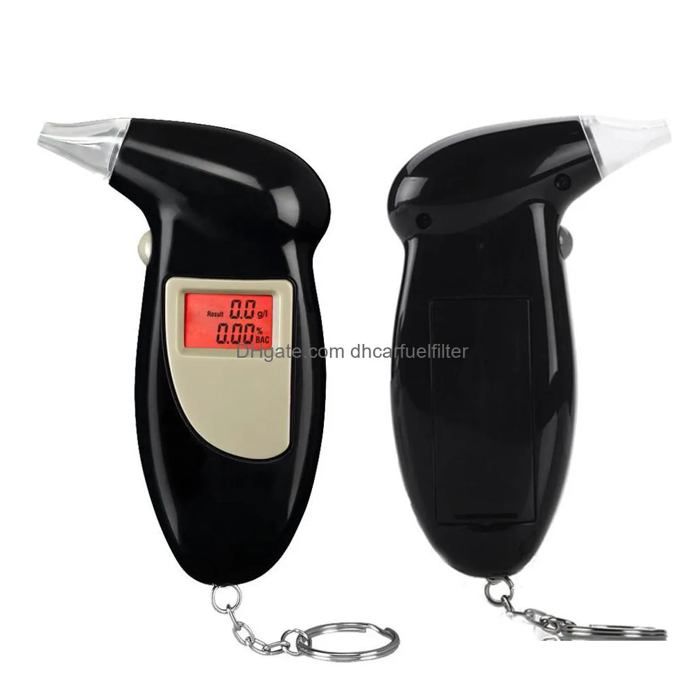 new car police handheld alcohol tester digital alcohol breath tester breathalyzer analyzer lcd detector backligh