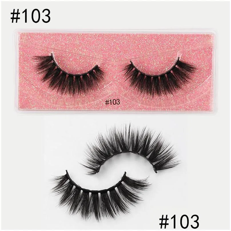 makeup eyelashes lashes eyelash lash pestanas 10 styles for options box packing with color card handmade thick long
