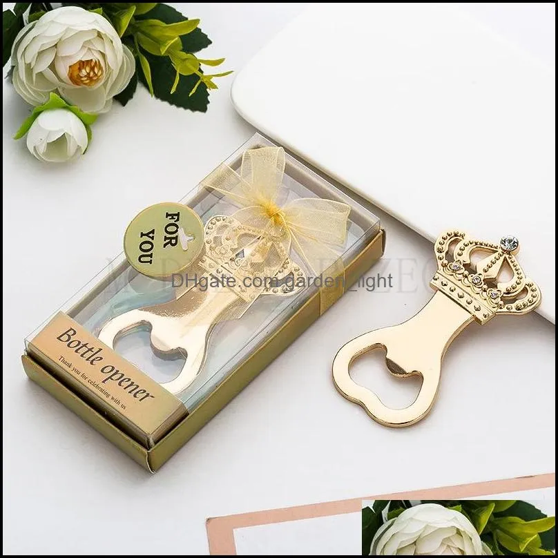 personalized crown beer bottle opener creative botter opener presents for baby shower guest giveaways party favors