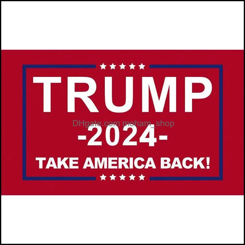 2024 trump flag u.s. general election banner 2 copper grommets save america again flags polyester outdoor indoor decoration 90x150cm/59x35inch