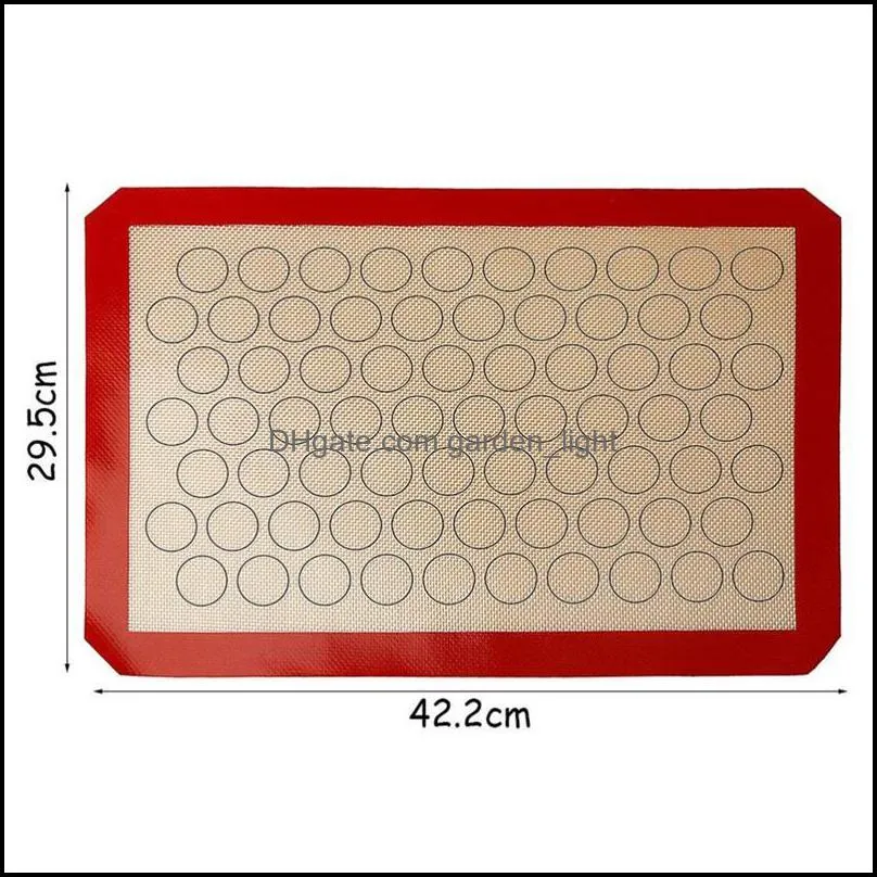 42x29.5cm silicone macaron baking mat for bake pans macaroon pastry cookie making food grade nonstick accessories