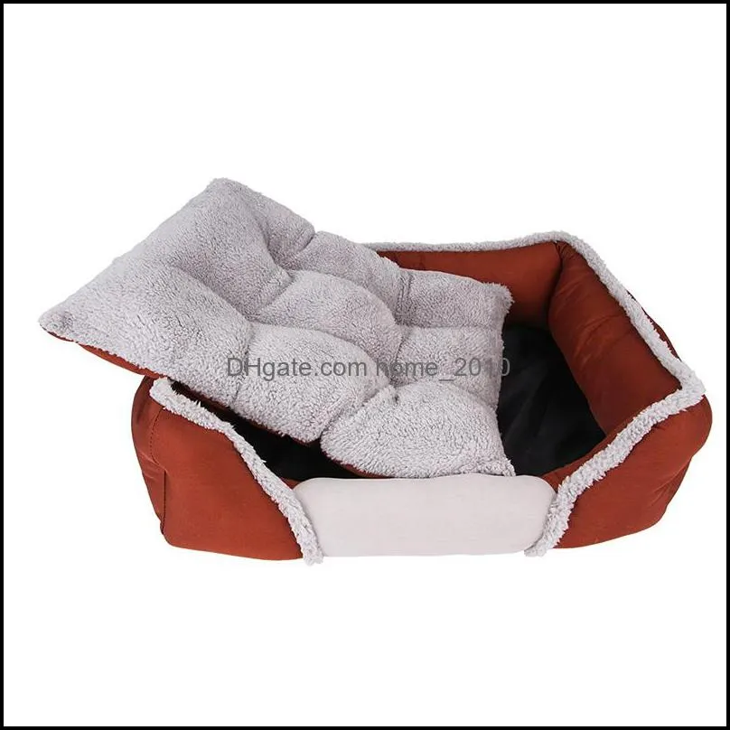 soft dog bed large kennel cotton warm puppy mat waterproof cat blanket kawaii kitty nest plus size pet accessories