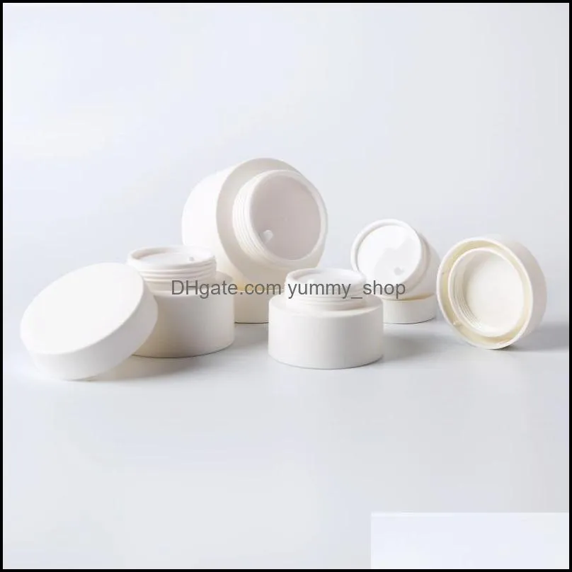 3g5g10g15g30g50g80g pp cream bottles empty bpa round jars bottle cosmetic face lotion subbottles with white inner liners