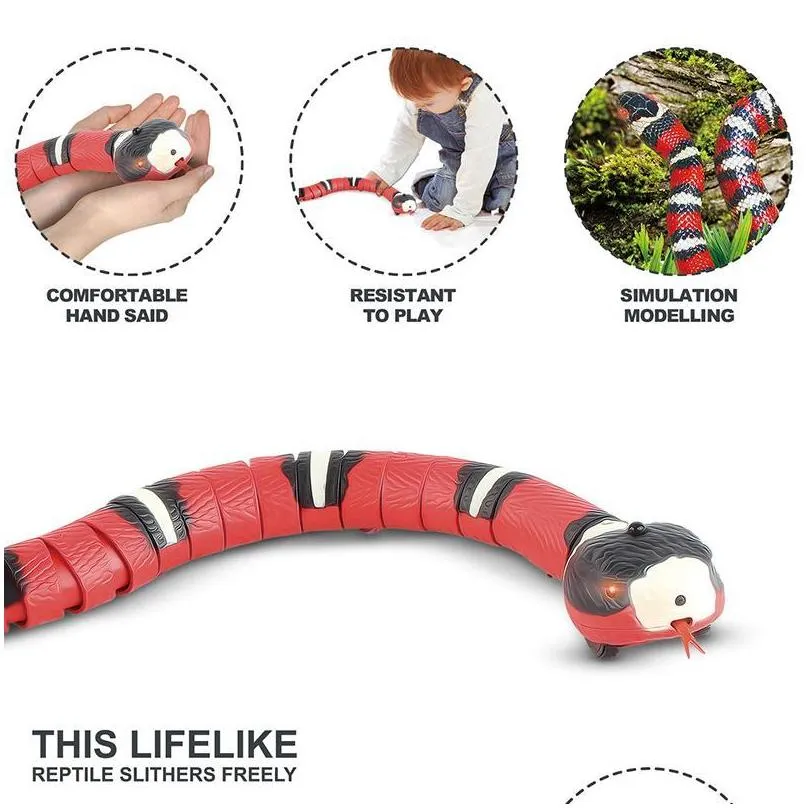 cat toys smart sensing snake electric interactive for cats usb charging accessories child pet dogs game play toy