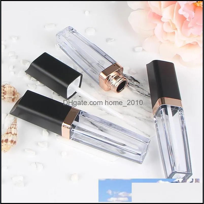 5ml lipgloss plastic box containers empty clear lip gloss tube eyeliner eyelash container mini lip gloss split bottles 20pcs