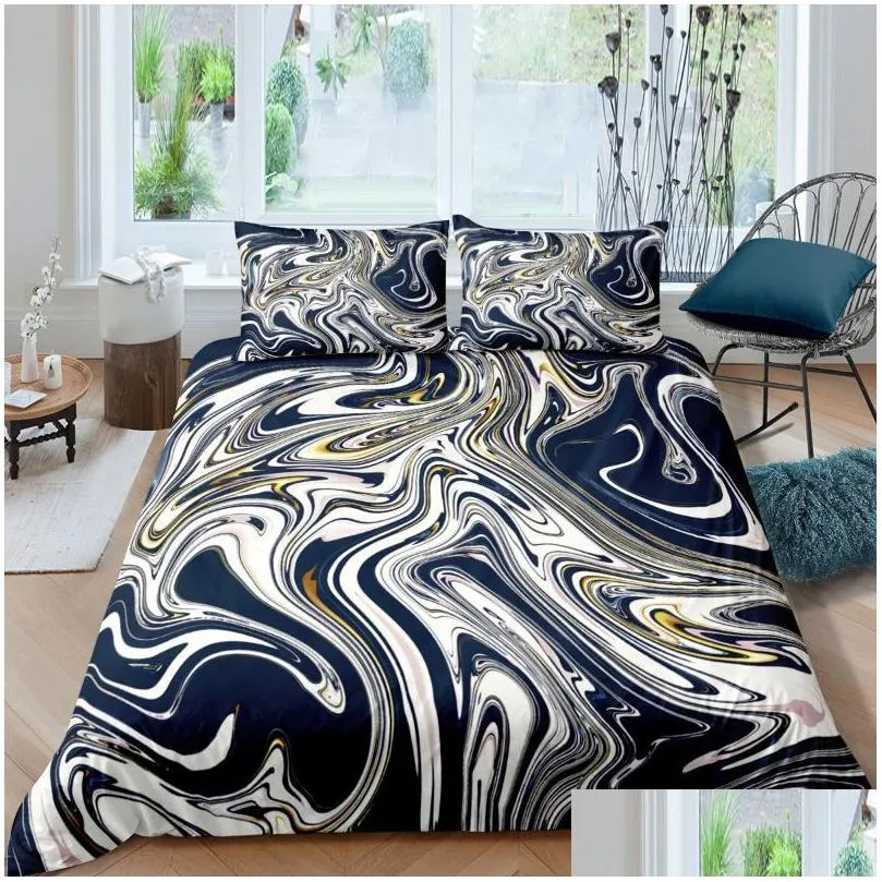 comforters sets nordic duvet cover 3d marble print bedding set pillowcase no bed sheet single double queen king 220x240 quilt covers