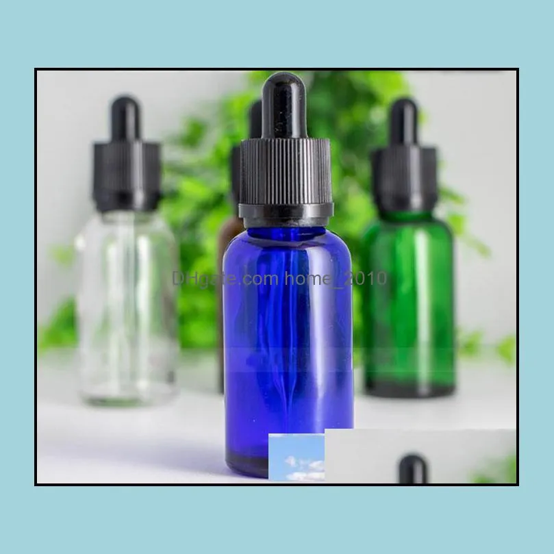 30ml colorful glass dropper bottles with childproof tamper lids and glass drop tip for 30ml ecigarette oil eliquid